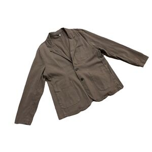 HUCKBERRY Wills Garment Dyed Blazer Brown Casual Jacket Mens XL‎ Portugal